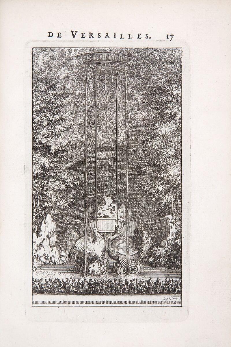 Labyrinte de Versailles, Written by Isaac de Benserade, Etching