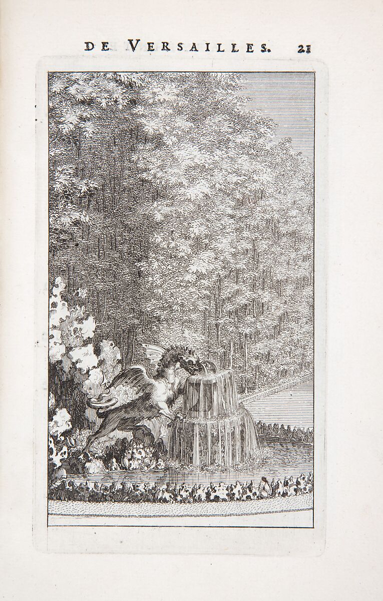 Labyrinte de Versailles, Written by Isaac de Benserade, Etching