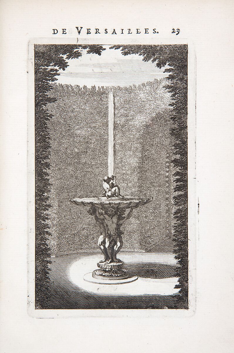 Labyrinte de Versailles, Written by Isaac de Benserade, Etching