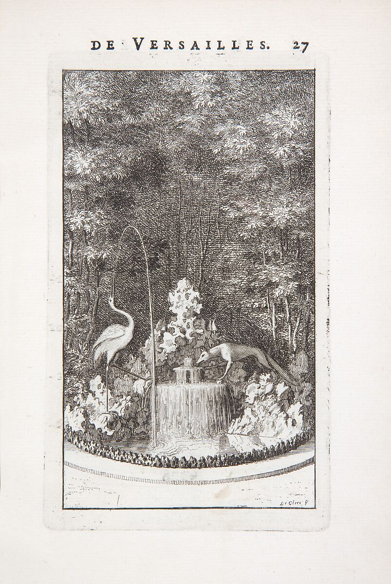 Labyrinte de Versailles, Written by Isaac de Benserade, Etching