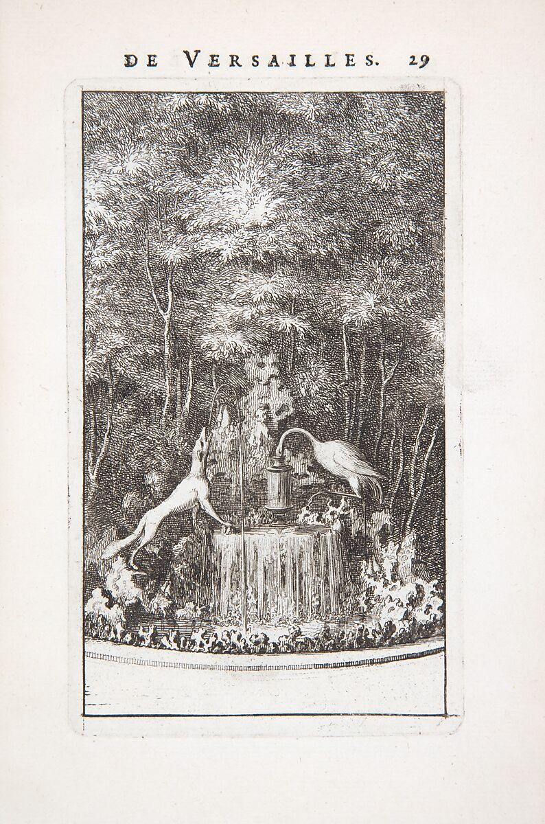 Labyrinte de Versailles, Written by Isaac de Benserade, Etching