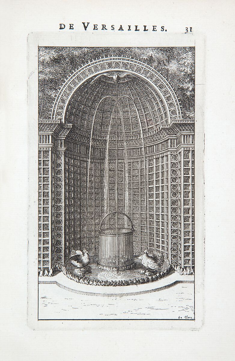 Labyrinte de Versailles, Written by Isaac de Benserade, Etching