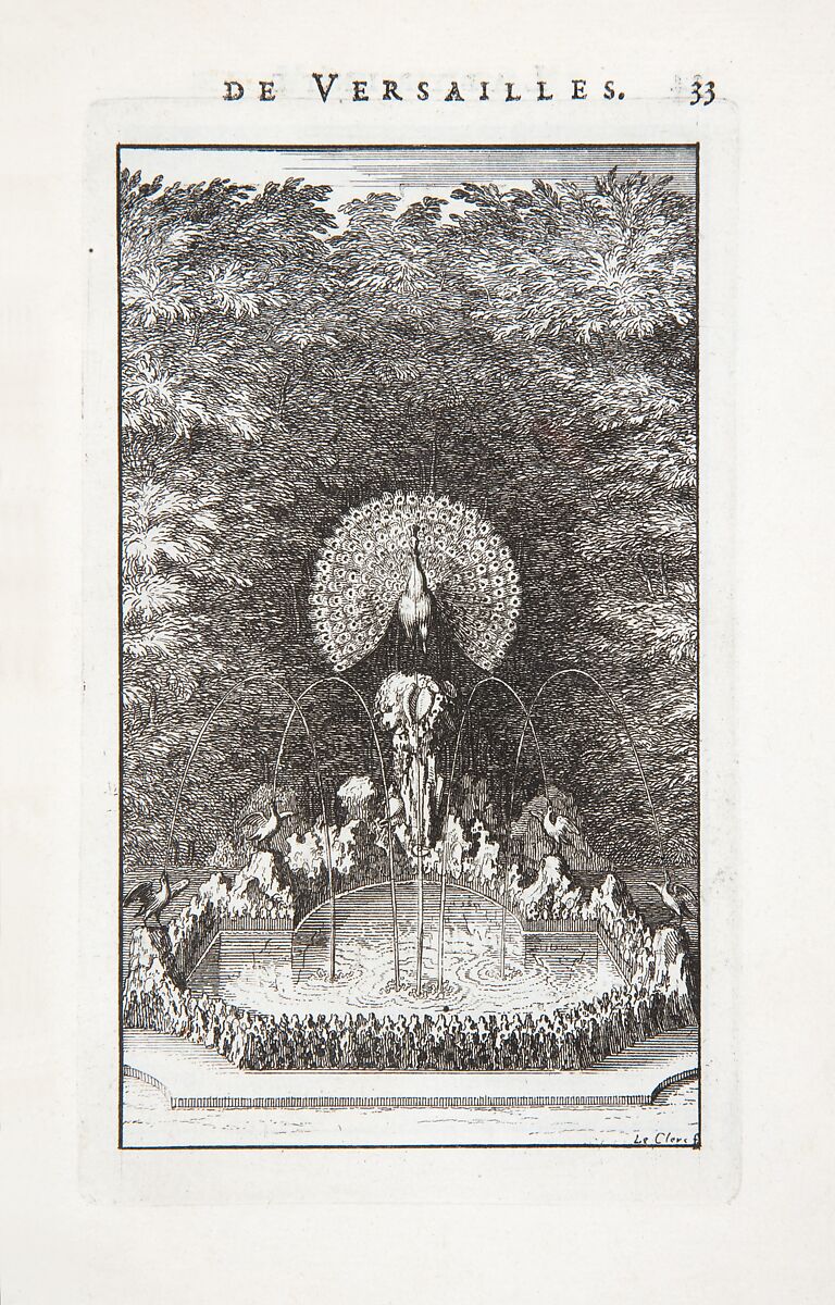 Labyrinte de Versailles, Written by Isaac de Benserade, Etching