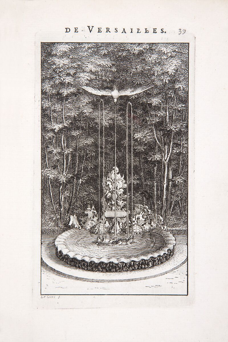 Labyrinte de Versailles, Written by Isaac de Benserade, Etching