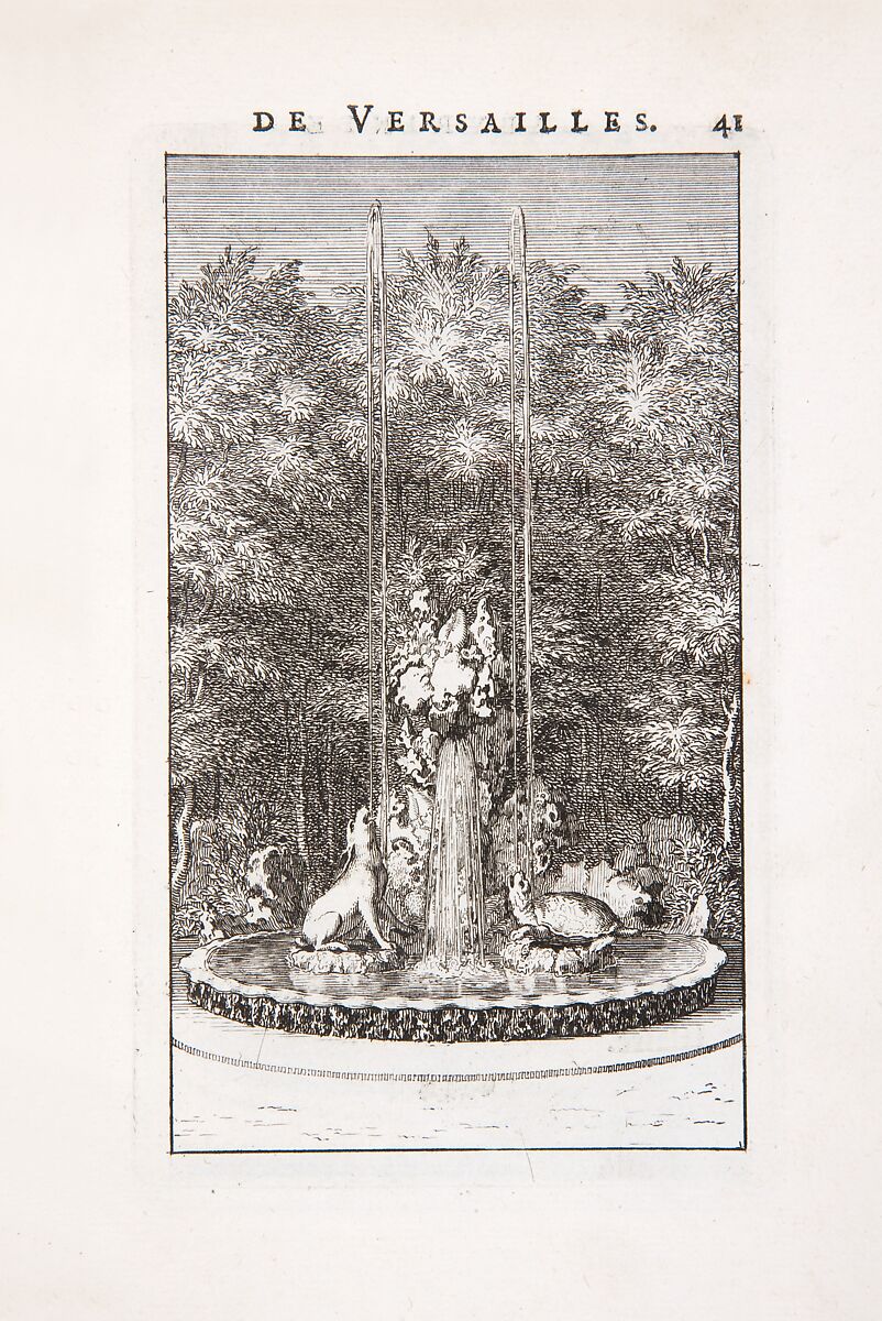 Labyrinte de Versailles, Written by Isaac de Benserade, Etching