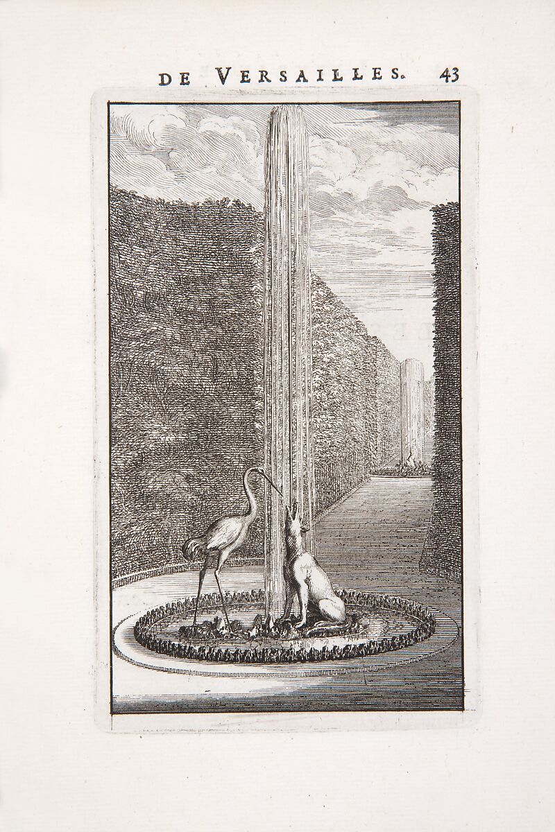 Labyrinte de Versailles, Written by Isaac de Benserade, Etching