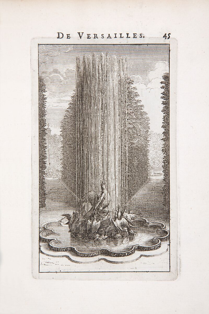 Labyrinte de Versailles, Written by Isaac de Benserade, Etching