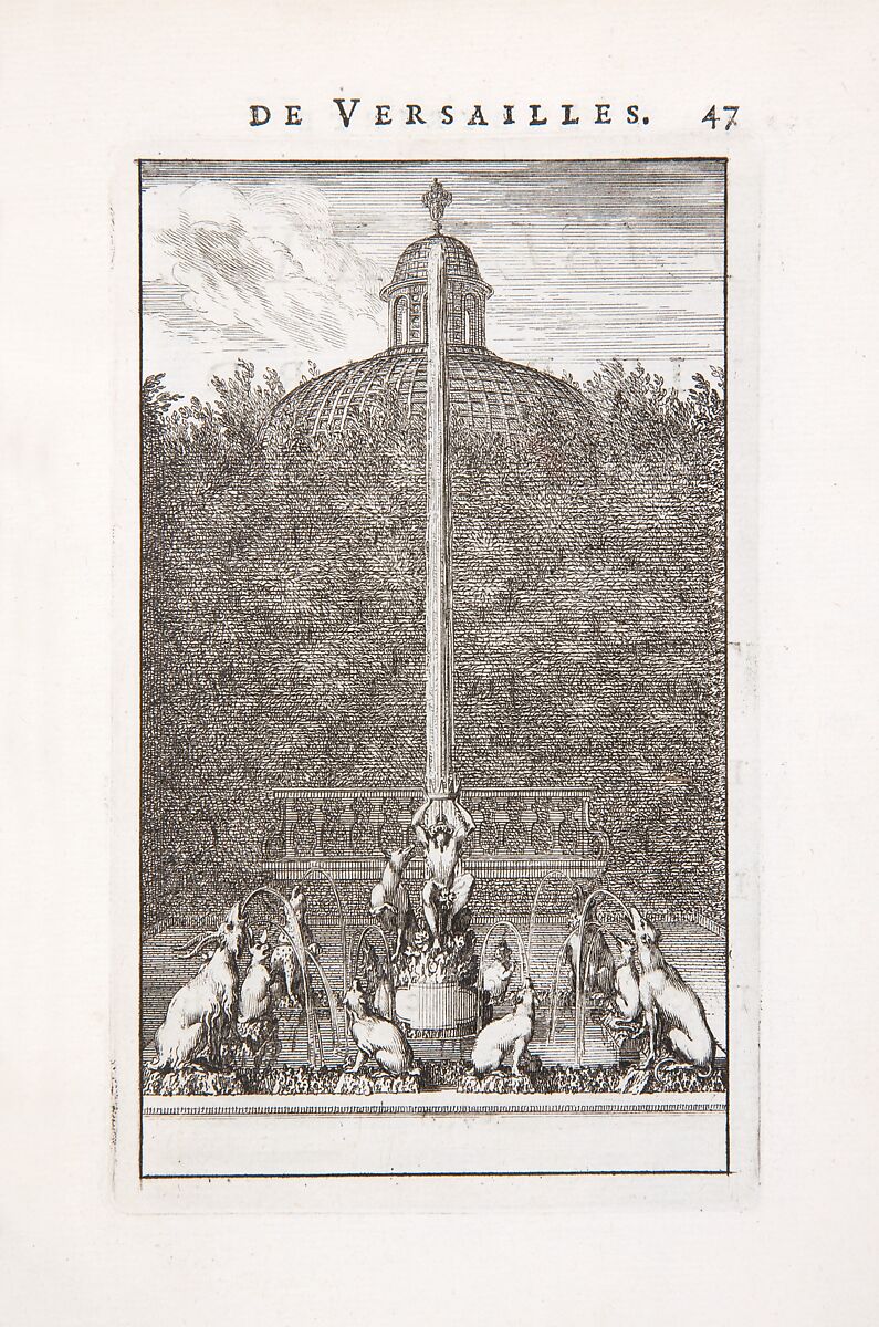 Labyrinte de Versailles, Written by Isaac de Benserade, Etching