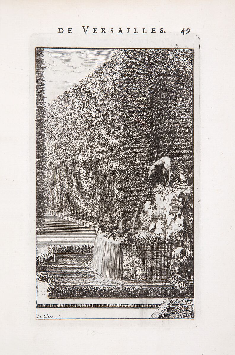 Labyrinte de Versailles, Written by Isaac de Benserade, Etching