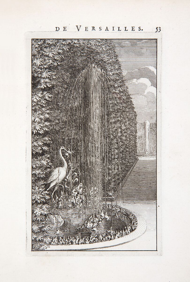 Labyrinte de Versailles, Written by Isaac de Benserade, Etching