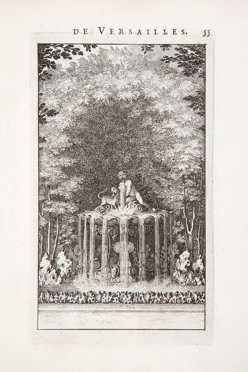Labyrinte de Versailles, Written by Isaac de Benserade, Etching