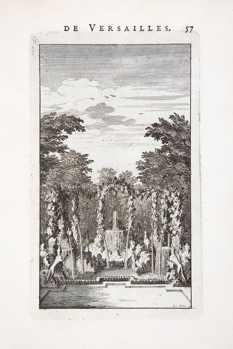 Labyrinte de Versailles, Written by Isaac de Benserade, Etching