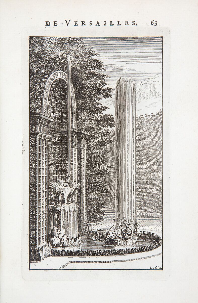 Labyrinte de Versailles, Written by Isaac de Benserade, Etching