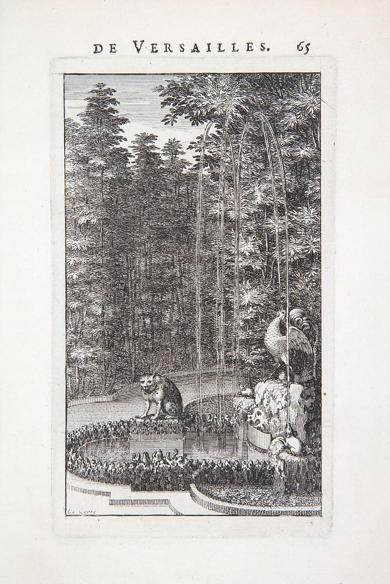 Labyrinte de Versailles, Written by Isaac de Benserade, Etching