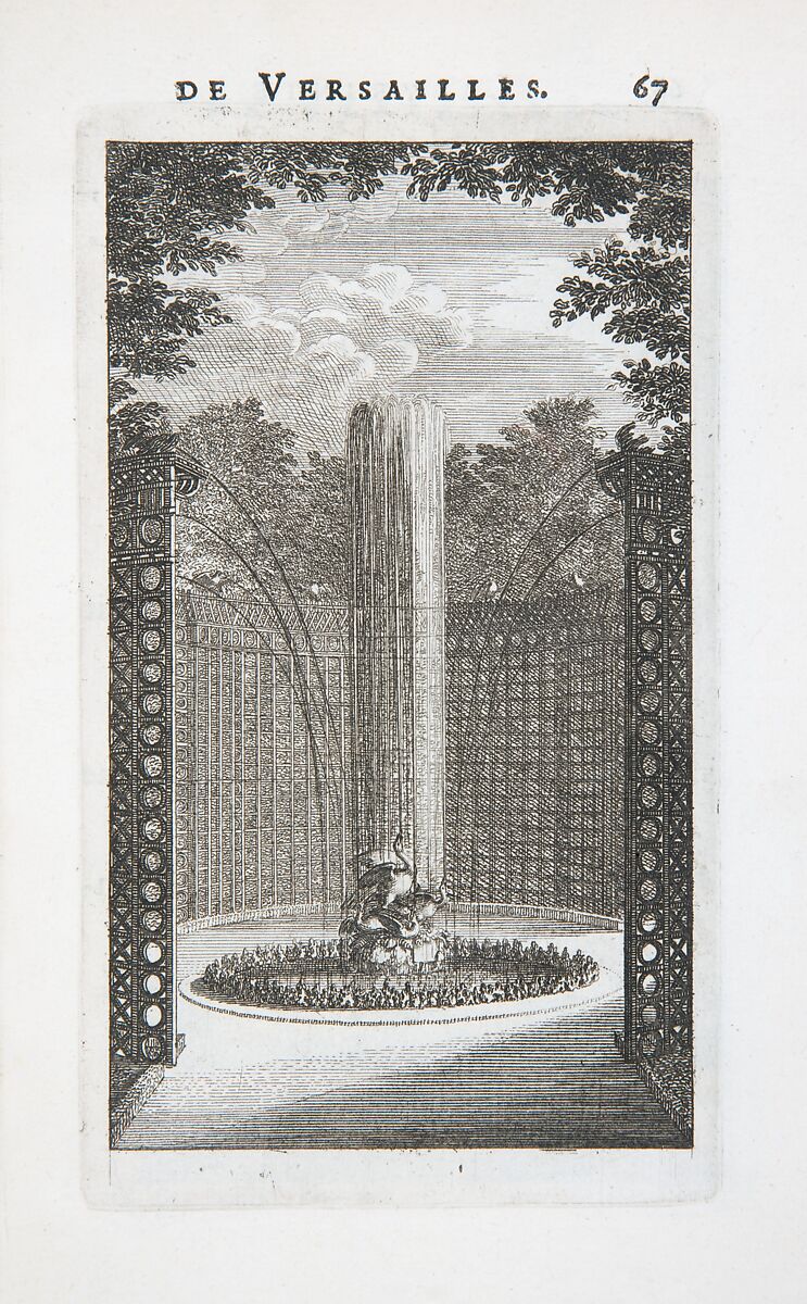 Labyrinte de Versailles, Written by Isaac de Benserade, Etching