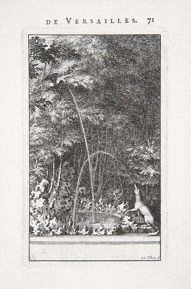 Labyrinte de Versailles, Written by Isaac de Benserade, Etching