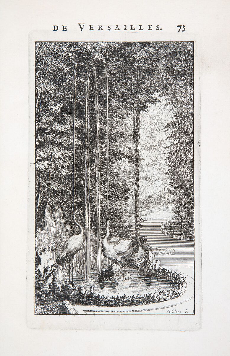 Labyrinte de Versailles, Written by Isaac de Benserade, Etching