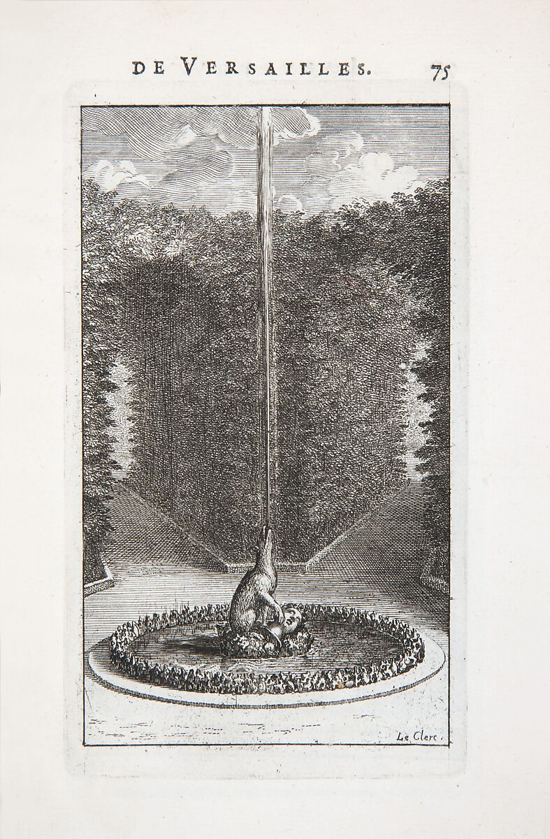Labyrinte de Versailles, Written by Isaac de Benserade, Etching
