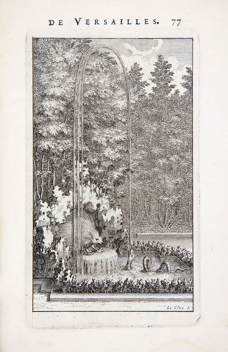 Labyrinte de Versailles, Written by Isaac de Benserade, Etching