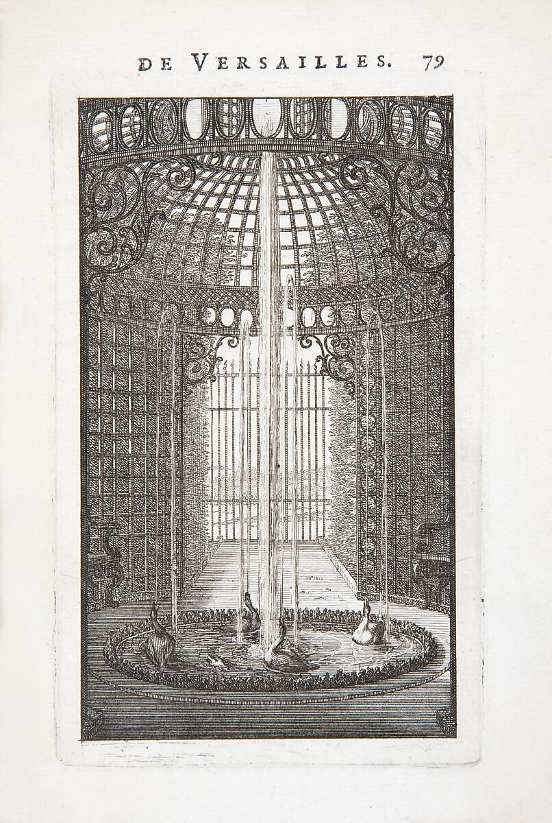 Labyrinte de Versailles, Written by Isaac de Benserade, Etching