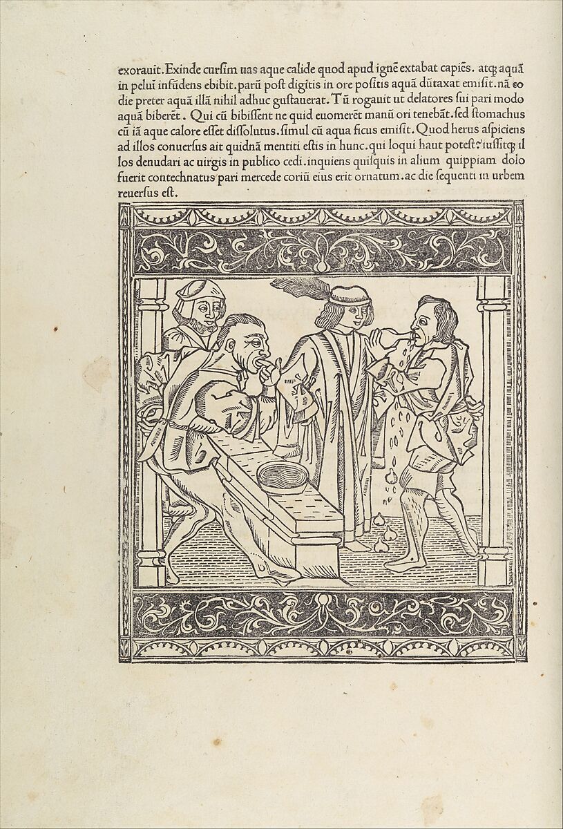 Vita et Fabulae, Aesop (Greek, ca. 620–560 BCE), Printed book with metalcut or woodcut illustrations 