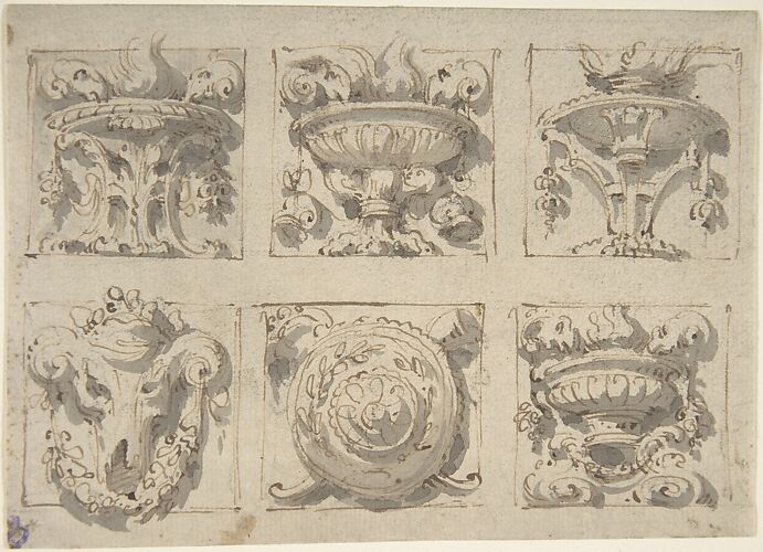 Six Designs for the Decoration of Rectangular Reliefs