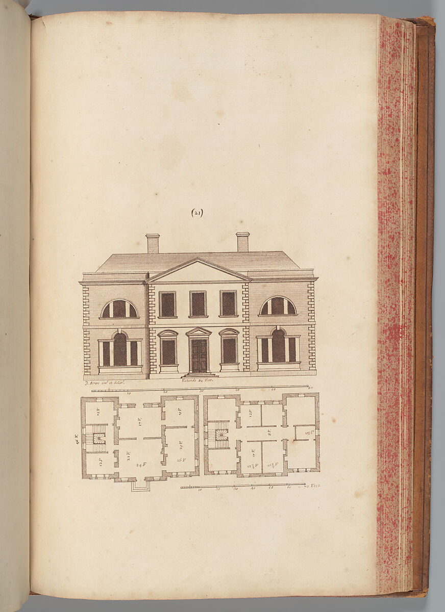 A General Treatise of Architecture, John Aheron (Irish, died London 1761), Pen and ink 