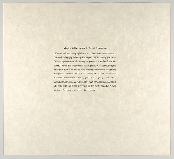 Soft Edge-Hard Edge, Josef Albers (American (born Germany), Bottrop 1888–1976 New Haven, Connecticut), Screenprint