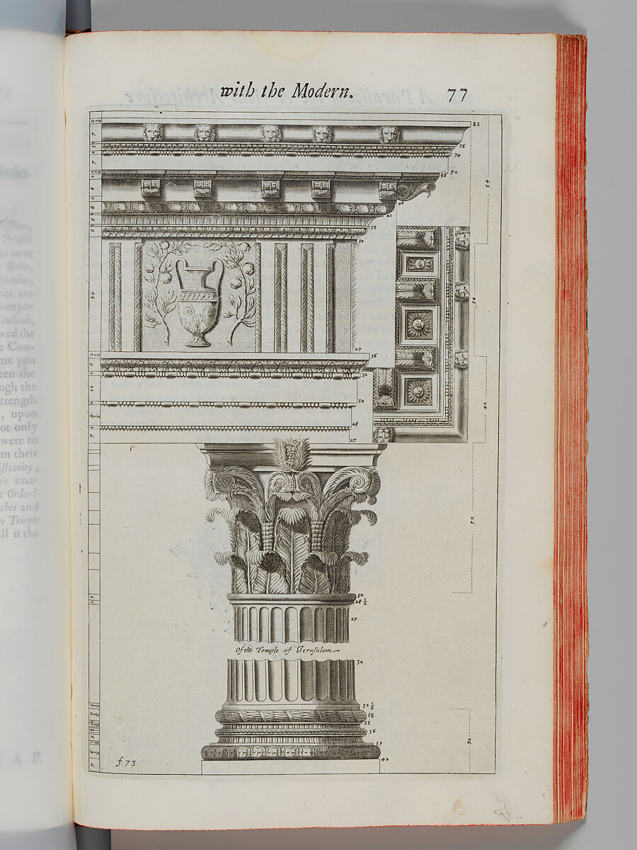 Un parallèle de l'architecture ancienne avec le modern avec Leon Battista Alberti's Treatise on Statues, Roland Fréart Sieur de Chambray (Français, 1606-1676)，插图:凹版和压版