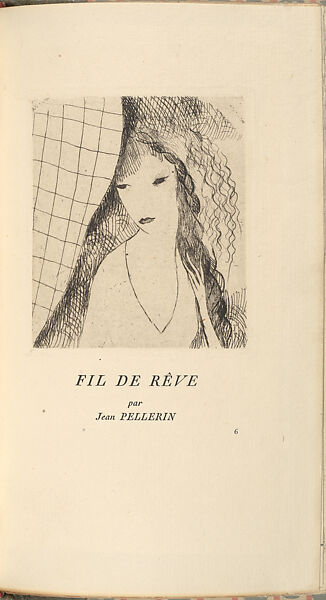 Éventail, Marie Laurencin (French, Paris 1883–1956 Paris), Illustrations: etching