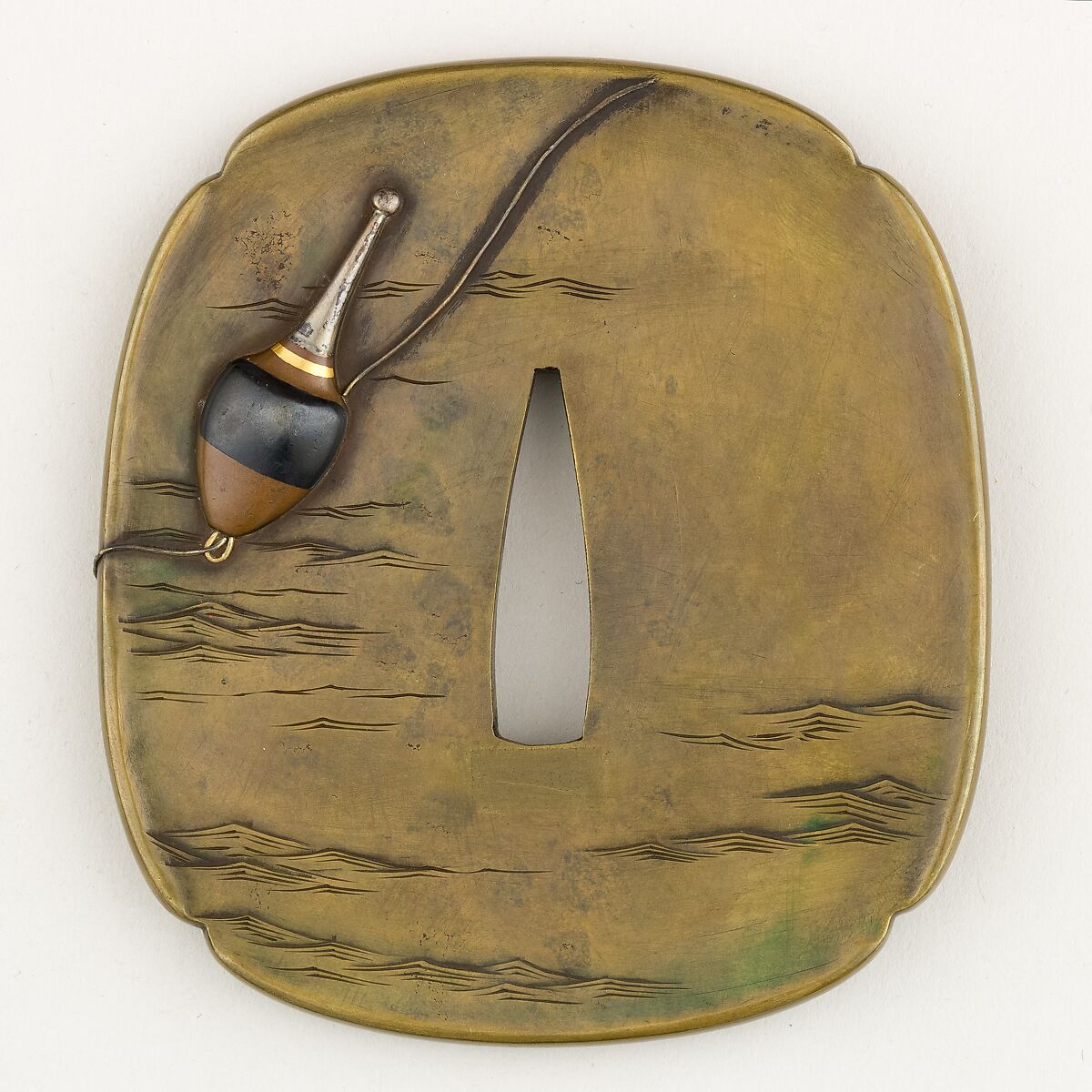 Sword Guard (Tsuba), Copper-silver alloy (shibuichi), copper-gold alloy (shakudō), gold, silver, copper, Japanese