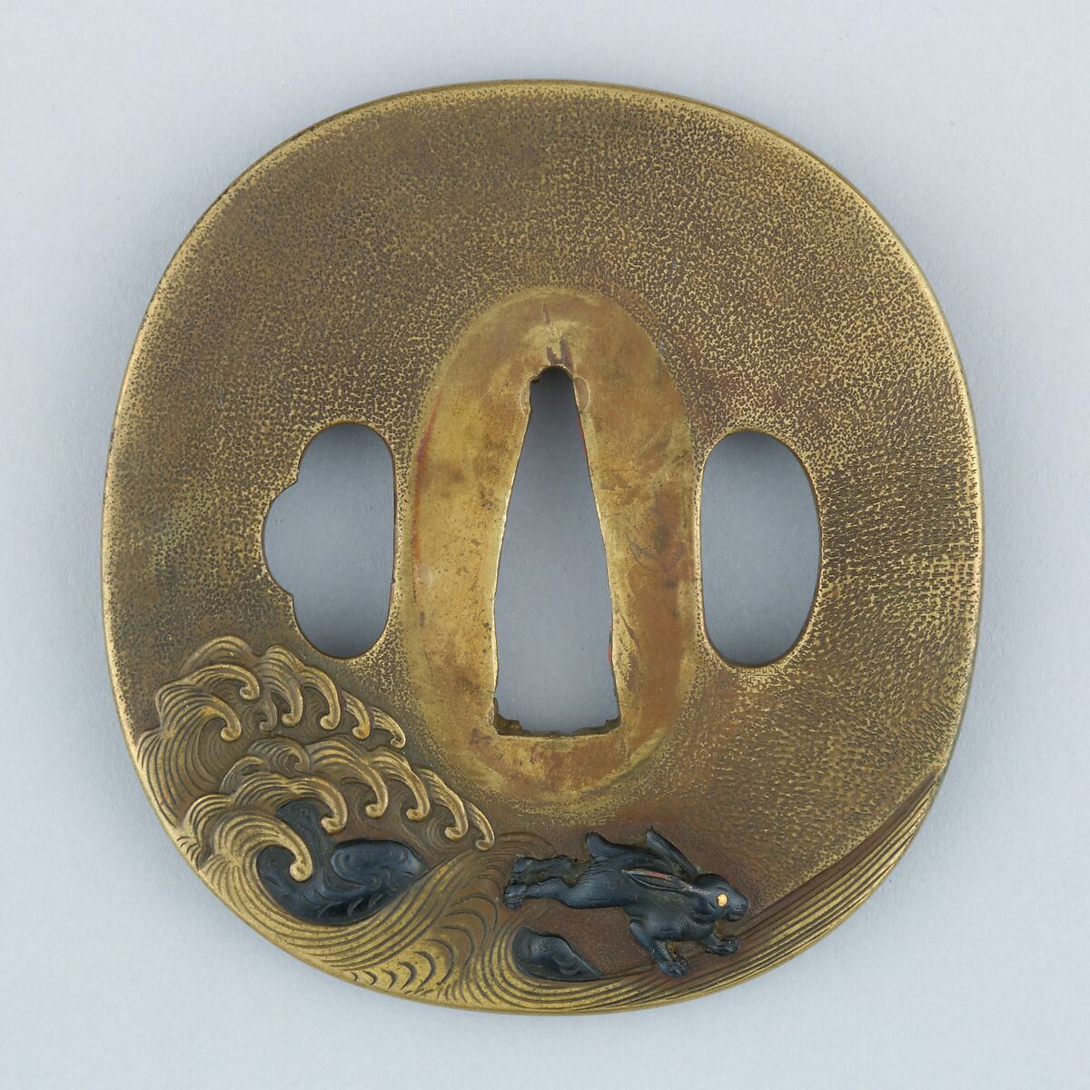 Sword Guard (Tsuba), Copper alloy (sentoku), copper, Japanese