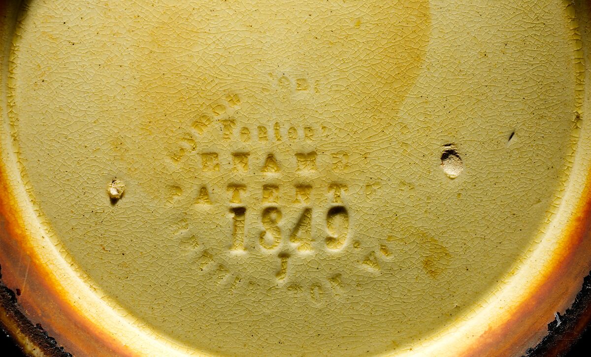 Basin, Lyman, Fenton &amp; Co. (1849–52), Mottled brown earthenware, American