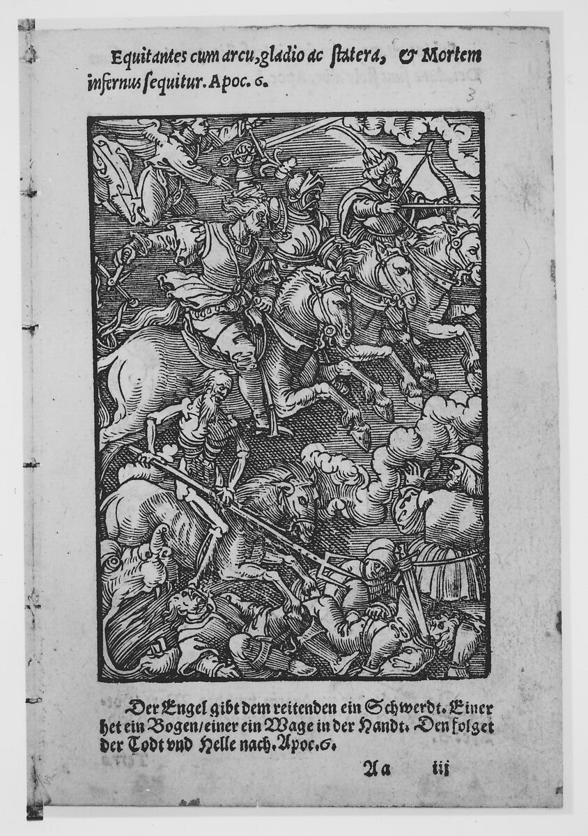 Apocalypsis S. Ioannis/ Die Offenbarung S. Johannis, Printed by Hermann Gülfferich (1542–1554), Woodcuts 