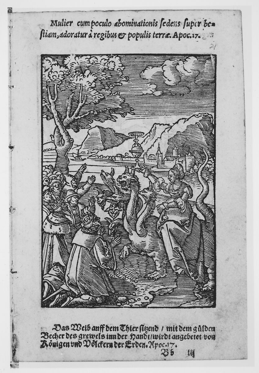 Apocalypsis S. Ioannis/ Die Offenbarung S. Johannis, Printed by Hermann Gülfferich (1542–1554), Woodcuts