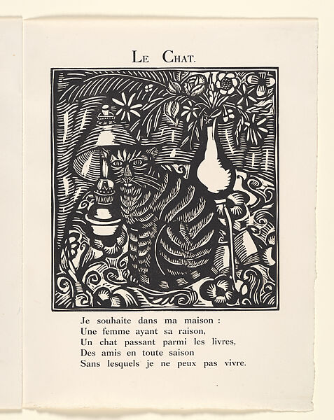 Le Bestiaire ou Cortège d'Orphée, Written by Guillaume Apollinaire (French, Rome 1880–1918 Paris), Wood engravings