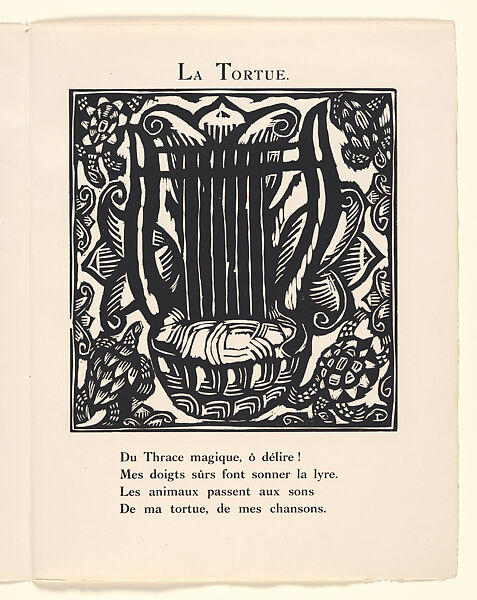 Le Bestiaire ou Cortège d'Orphée, Written by Guillaume Apollinaire (French, Rome 1880–1918 Paris), Wood engravings