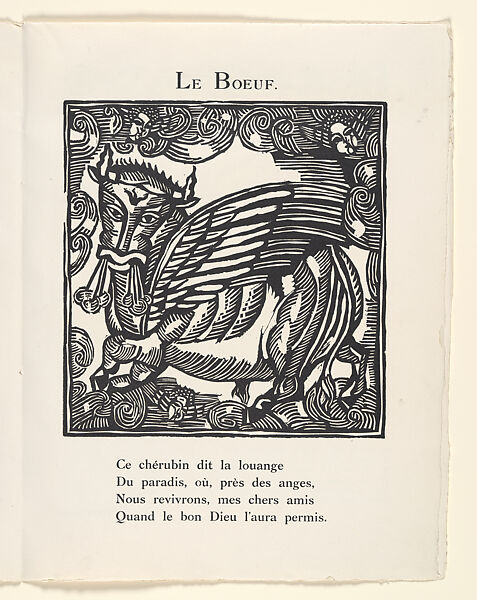 Le Bestiaire ou Cortège d'Orphée, Written by Guillaume Apollinaire (French, Rome 1880–1918 Paris), Wood engravings