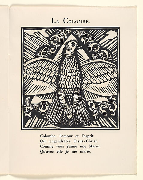 Le Bestiaire ou Cortège d'Orphée, Written by Guillaume Apollinaire (French, Rome 1880–1918 Paris), Wood engravings