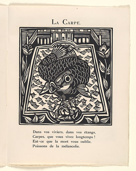 Le Bestiaire ou Cortège d'Orphée, Written by Guillaume Apollinaire (French, Rome 1880–1918 Paris), Wood engravings