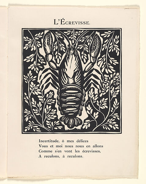 Le Bestiaire ou Cortège d'Orphée, Written by Guillaume Apollinaire (French, Rome 1880–1918 Paris), Wood engravings