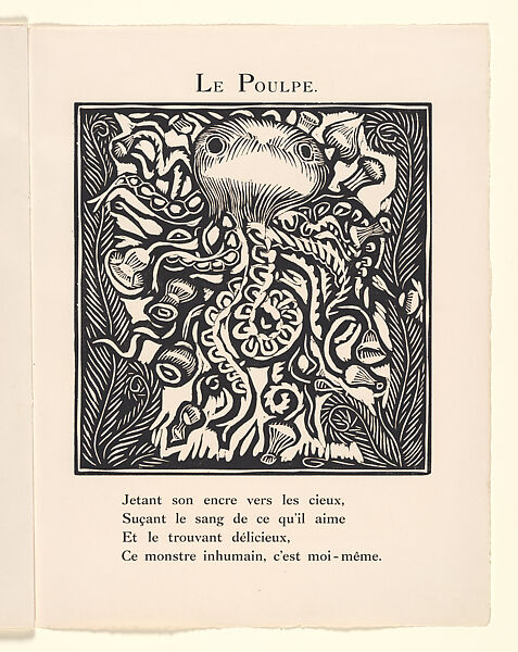 Le Bestiaire ou Cortège d'Orphée, Written by Guillaume Apollinaire (French, Rome 1880–1918 Paris), Wood engravings