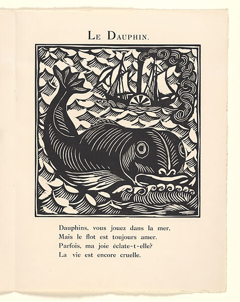 Le Bestiaire ou Cortège d'Orphée, Written by Guillaume Apollinaire (French, Rome 1880–1918 Paris), Wood engravings