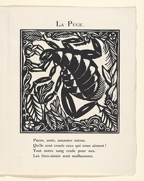 Le Bestiaire ou Cortège d'Orphée, Written by Guillaume Apollinaire (French, Rome 1880–1918 Paris), Wood engravings
