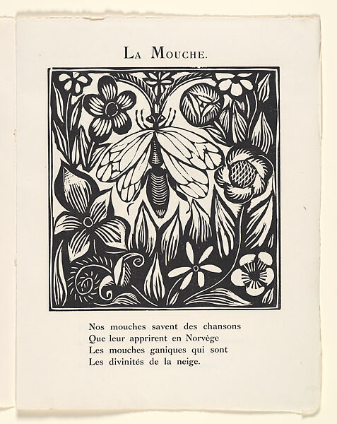 Le Bestiaire ou Cortège d'Orphée, Written by Guillaume Apollinaire (French, Rome 1880–1918 Paris), Wood engravings