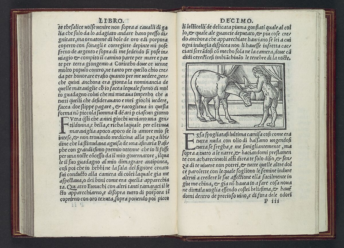 Apulegio volgare, diuiso in undeci libri, novamente stampato & in molti lochi aggiontoui che nella prima impressione gli manchaua, & de molte più figure adornato, Lucius Madaurensis Apuleius (M'Daourouch, Algeria ca. 124–after 170), Printed book with woodcut illustrations