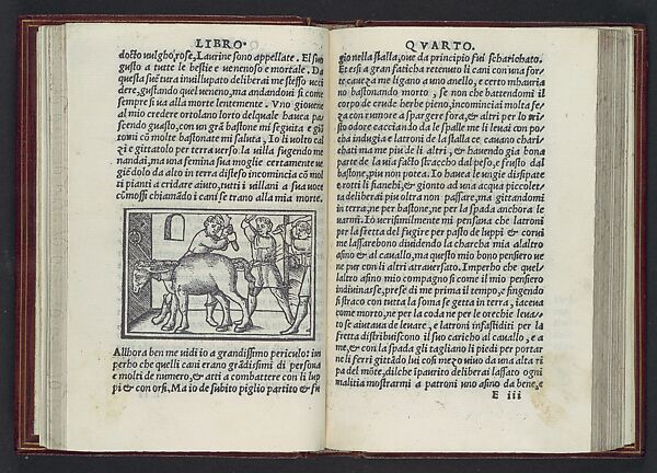 Apulegio volgare, diuiso in undeci libri, novamente stampato & in molti lochi aggiontoui che nella prima impressione gli manchaua, & de molte più figure adornato