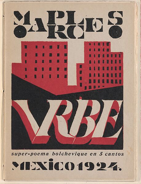 Urbe: super-poema bolchevique en 5 cantos (Mexico 1924), Manuel Maples Arce (Mexican, Papantla 1898–1980 Mexico City), Woodcut illustrations 