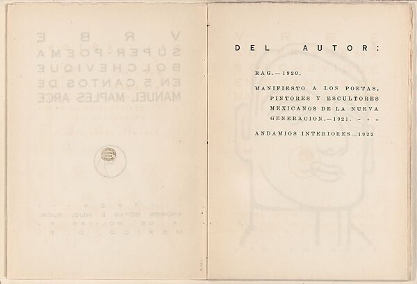 Urbe: super-poema bolchevique en 5 cantos (Urbe: Bolshevik Super-poem in 5 Parts), Manuel Maples Arce (Mexican, Papantla 1898–1980 Mexico City), Woodcut illustrations