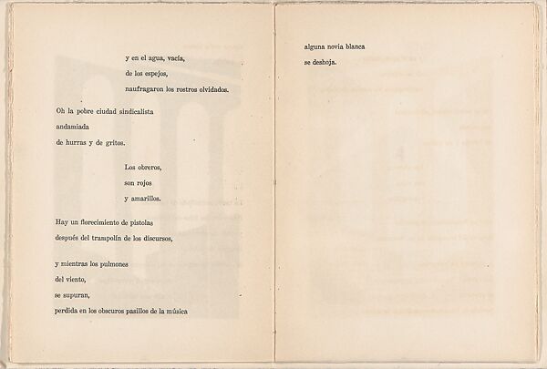 Urbe: super-poema bolchevique en 5 cantos (Urbe: Bolshevik Super-poem in 5 Parts), Manuel Maples Arce (Mexican, Papantla 1898–1980 Mexico City), Woodcut illustrations